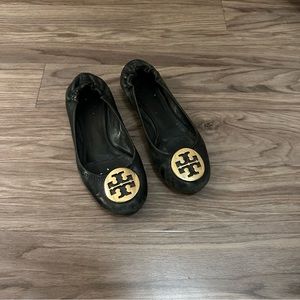 Tory Burch Minnie Flats Black Size 7